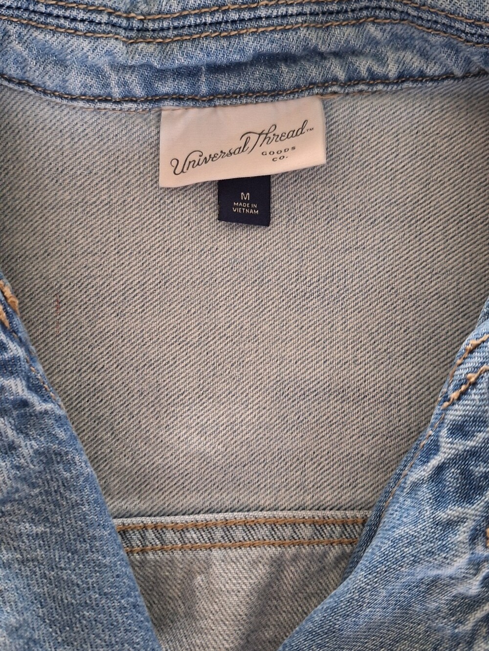 Universal Thread Light Blue Denim Shirt - Picture 3 of 5